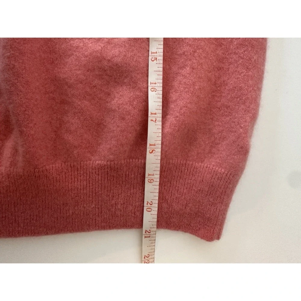 M&S AUTOGRAPH Top‎ Women 16 Medium 100% Cashmere Short Sleeve Knitted Corpcore - Picture 6 of 10